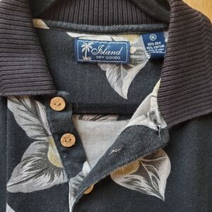 Island Dry Goods Floral Polo Shirt